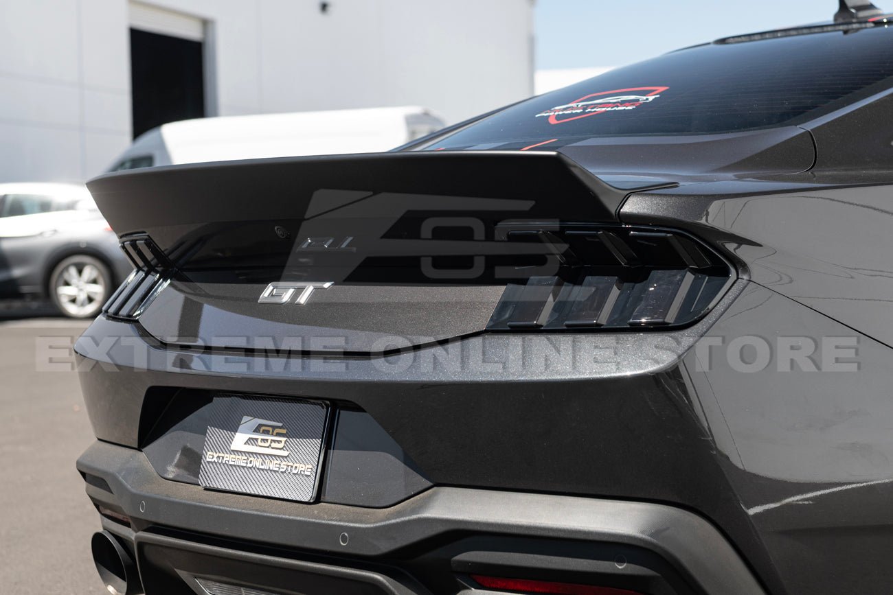 Ford Mustang S650 Factory Style Smoke Tinted Rear Tail Light Trim Bezel Cover 2024-Up