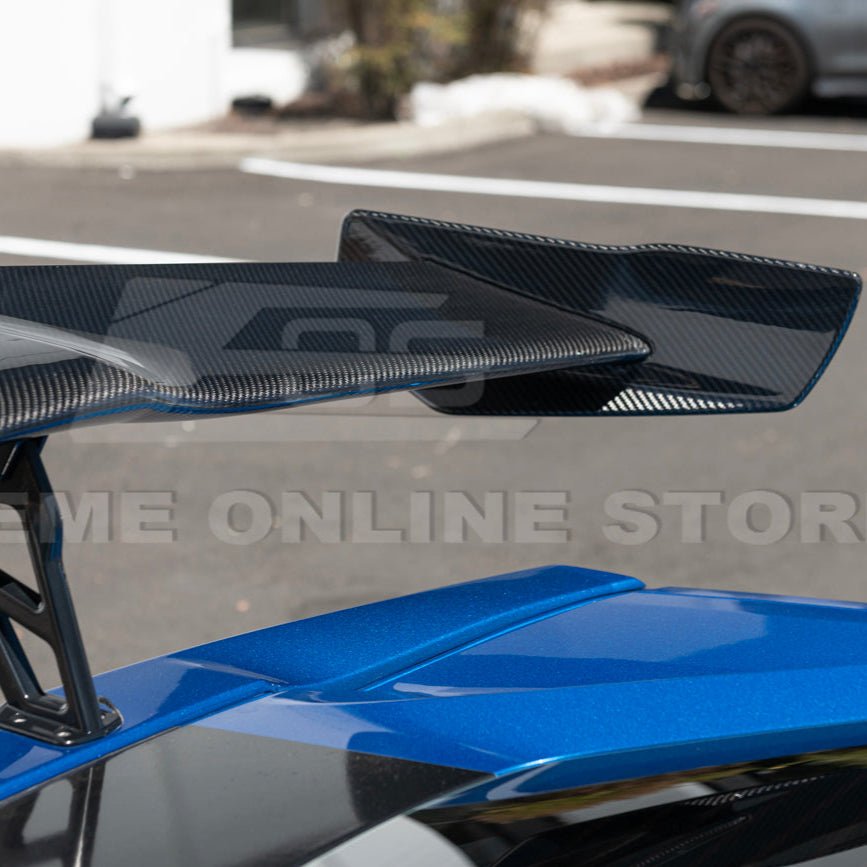 Chevrolet Corvette C7 ZR1 ZTK Style Carbon Fiber High Wing Rear Spoiler Kit 2014-2019