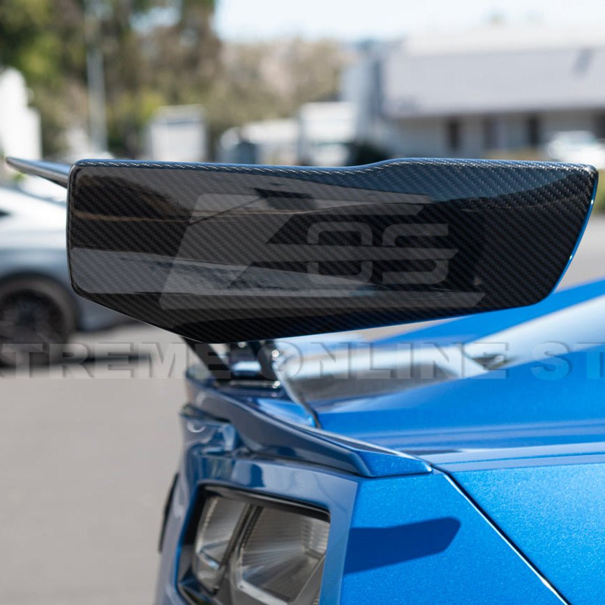 Chevrolet Corvette C7 ZR1 ZTK Style Carbon Fiber High Wing Rear Spoiler Kit 2014-2019