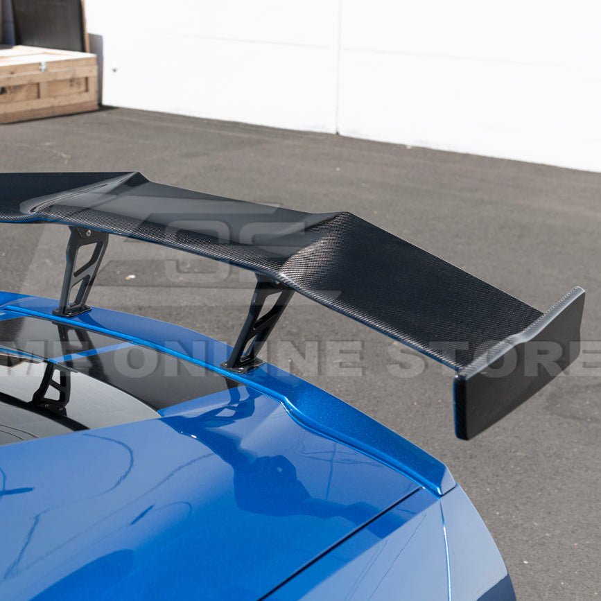 Chevrolet Corvette C7 ZR1 ZTK Style Carbon Fiber High Wing Rear Spoiler Kit 2014-2019