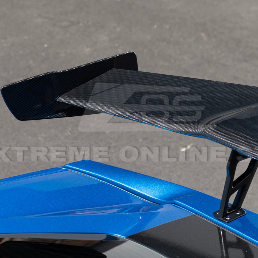 Chevrolet Corvette C7 ZR1 ZTK Style Carbon Fiber High Wing Rear Spoiler Kit 2014-2019