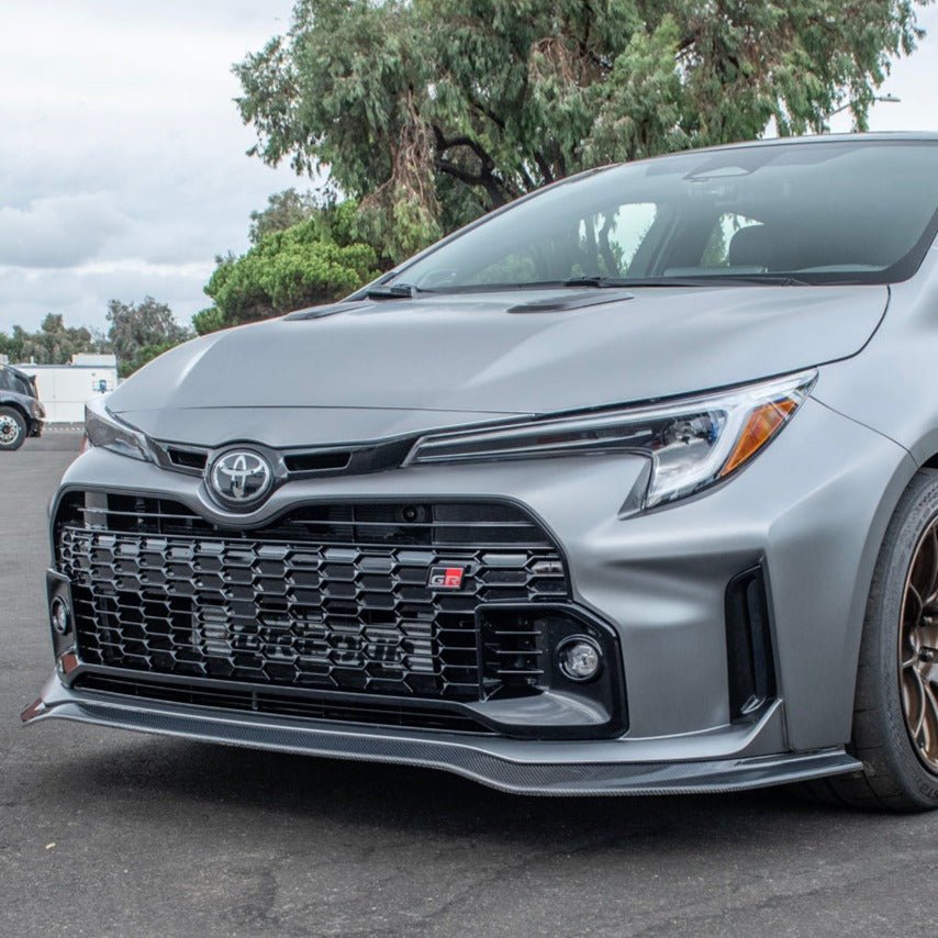 Toyota GR Corolla E210 Carbon Fiber Gloss Black Matte Black Front Lip Splitter 2023-2024