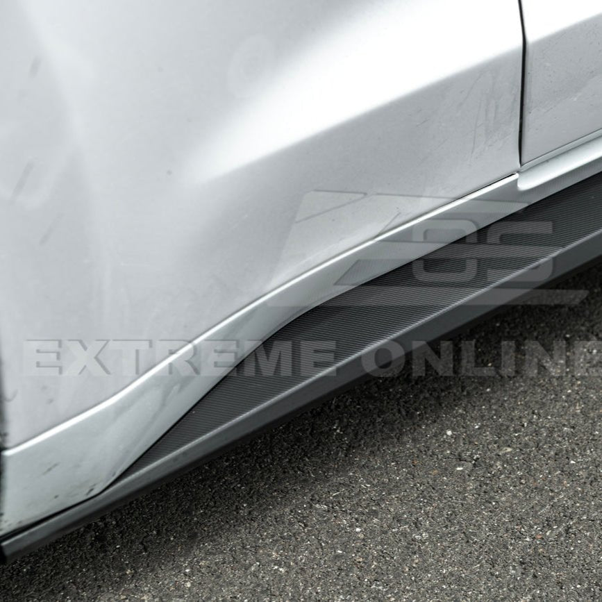 Ford Mustang S550 S650 Dark Horse Style Matte Black Side Skirt Extensions 2015-2023