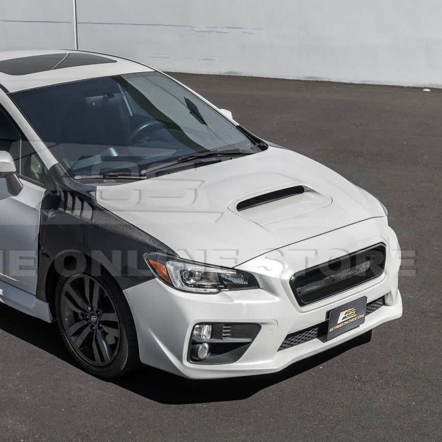 Subaru WRX STI VA CS Style Carbon Fiber Front Grille Cover 2015-2017