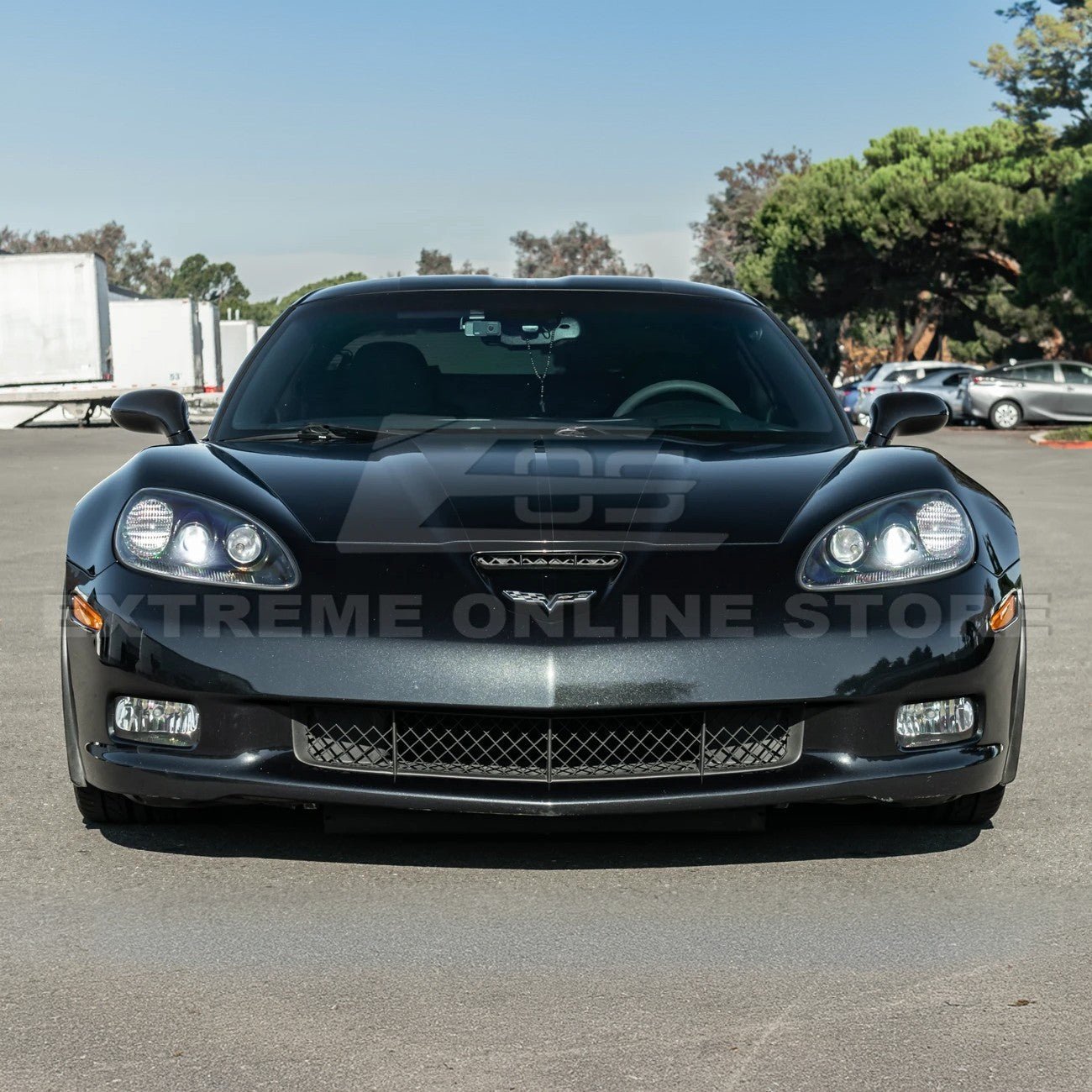 Chevrolet Corvette C6 OEM Style Clear Lens Painted Housing HID Headlights 2005-2013