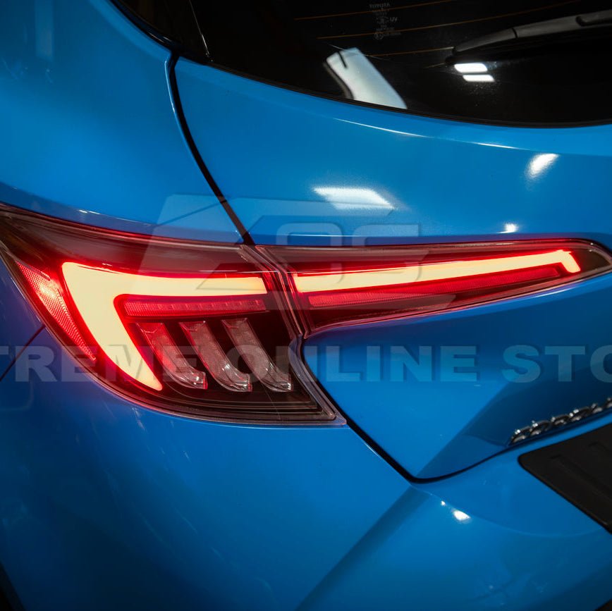 Corolla Hatchback GR Sequential LED Clear Rear Taillights 2019-Up