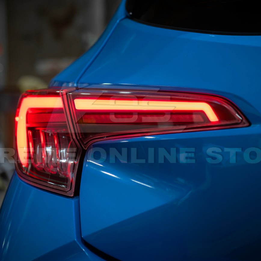 Corolla Hatchback GR Sequential LED Clear Rear Taillights 2019-Up