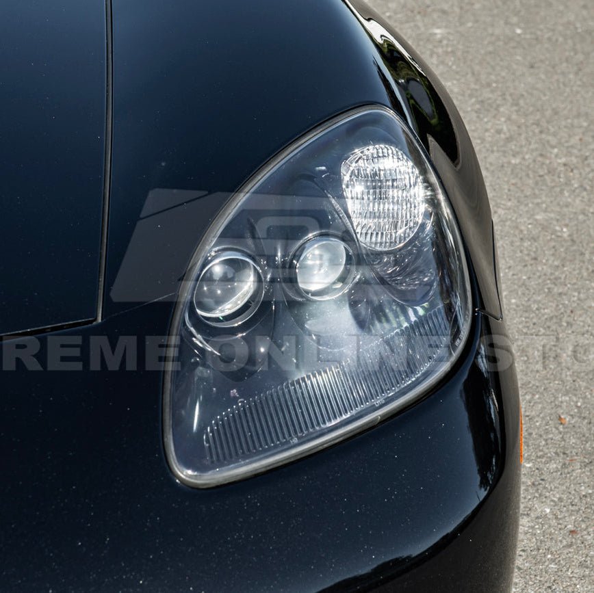 Chevrolet Corvette C6 OEM Style Clear Lens Painted Housing HID Headlights 2005-2013
