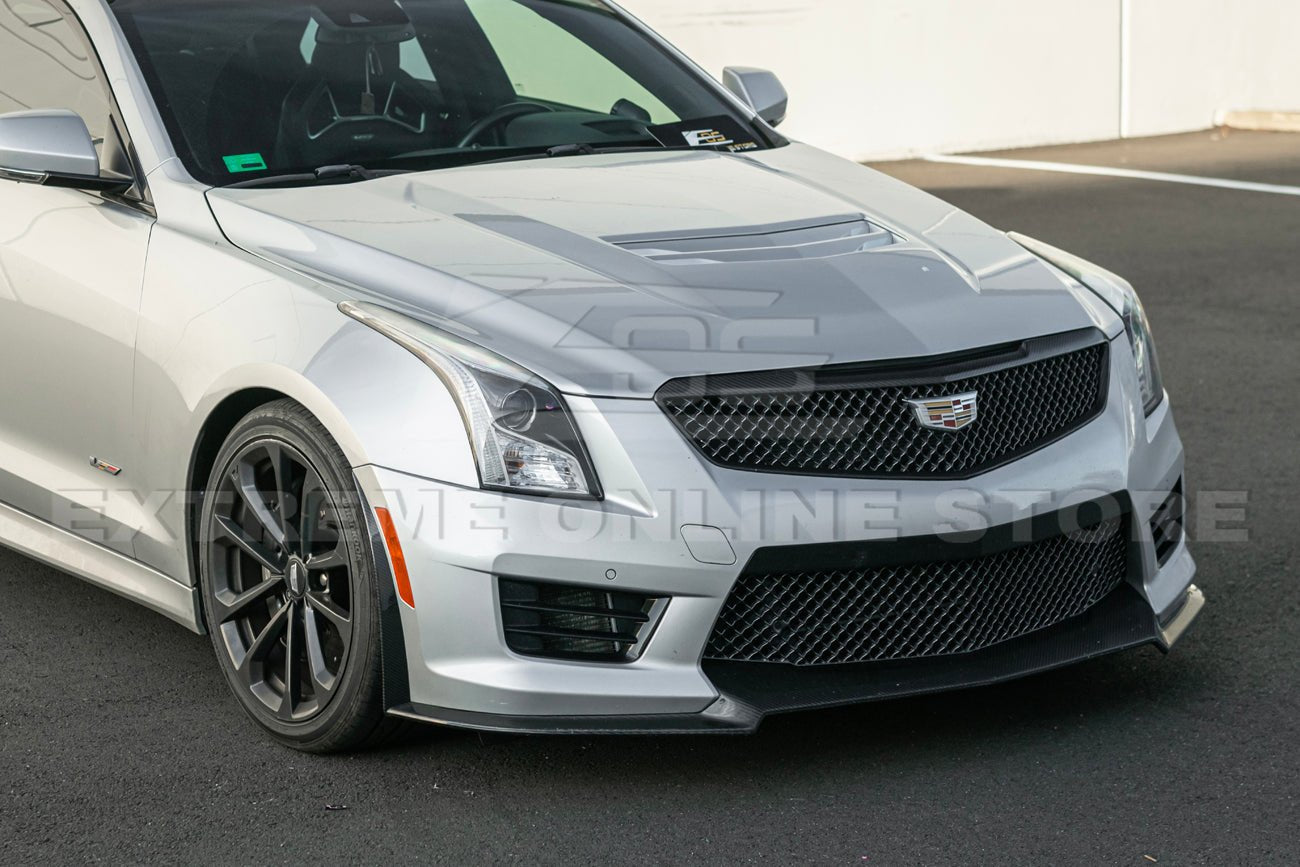 Cadillac ATS-V Track Package Style Dry Carbon Fiber Front Lip & Wheel Arch Extensions 2016-2019
