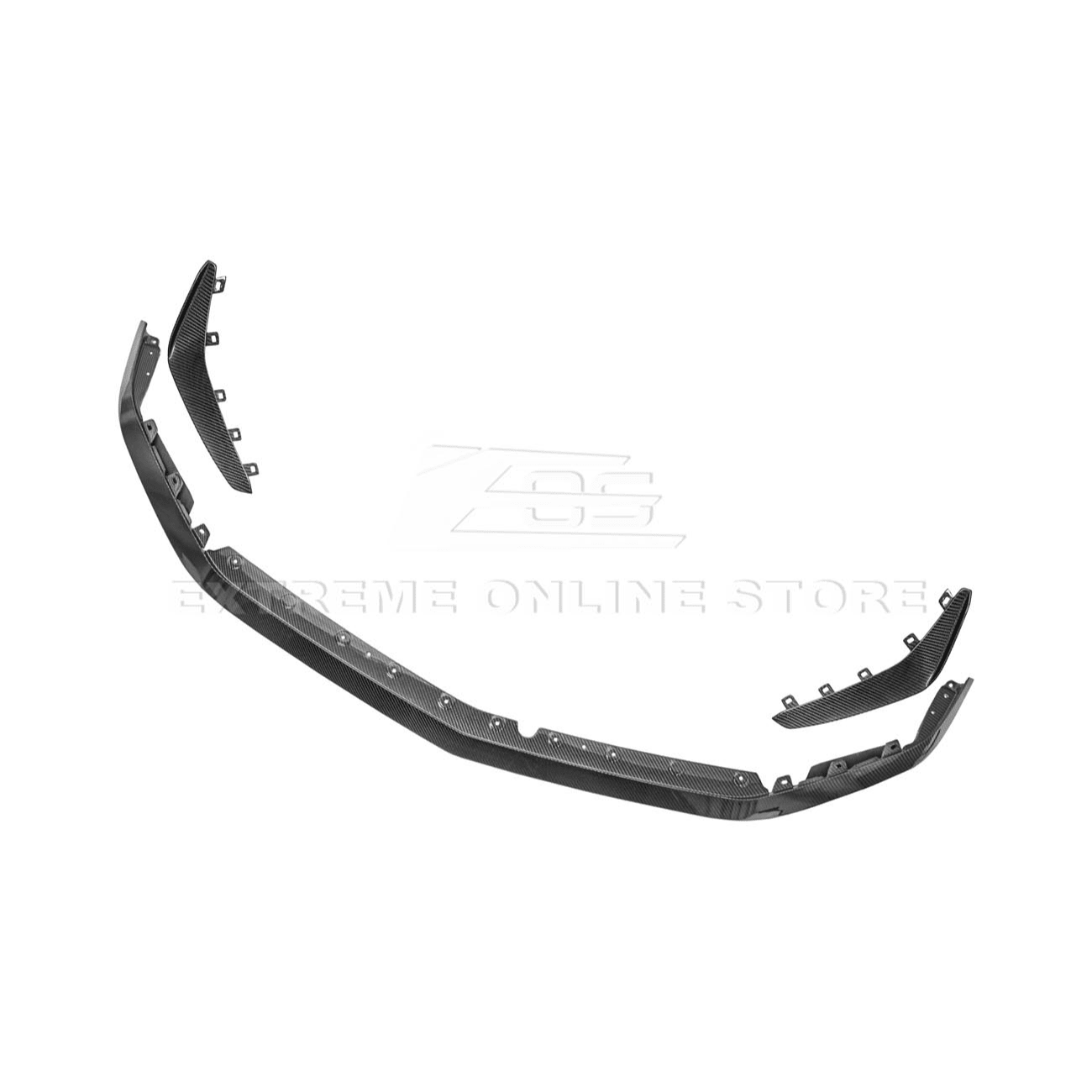 Cadillac CT4-V Blackwing Carbon Fiber Front Lip Splitter and Canards 2020-Up