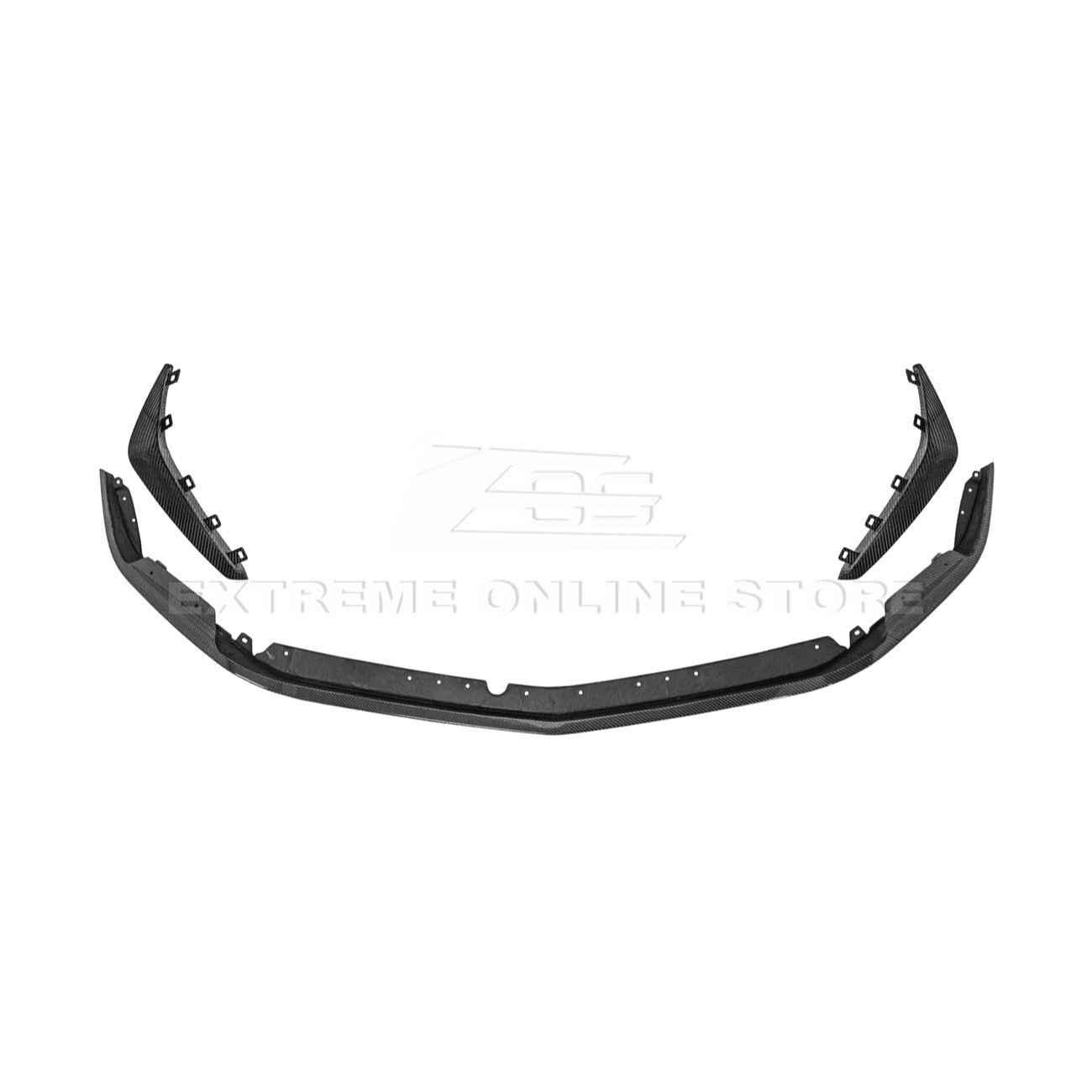 Cadillac CT4-V Blackwing Carbon Fiber Front Lip Splitter and Canards 2020-Up