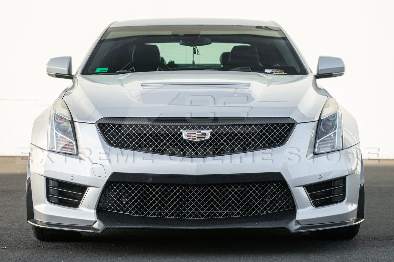 Cadillac ATS-V Track Package Style Dry Carbon Fiber Front Lip & Wheel Arch Extensions 2016-2019