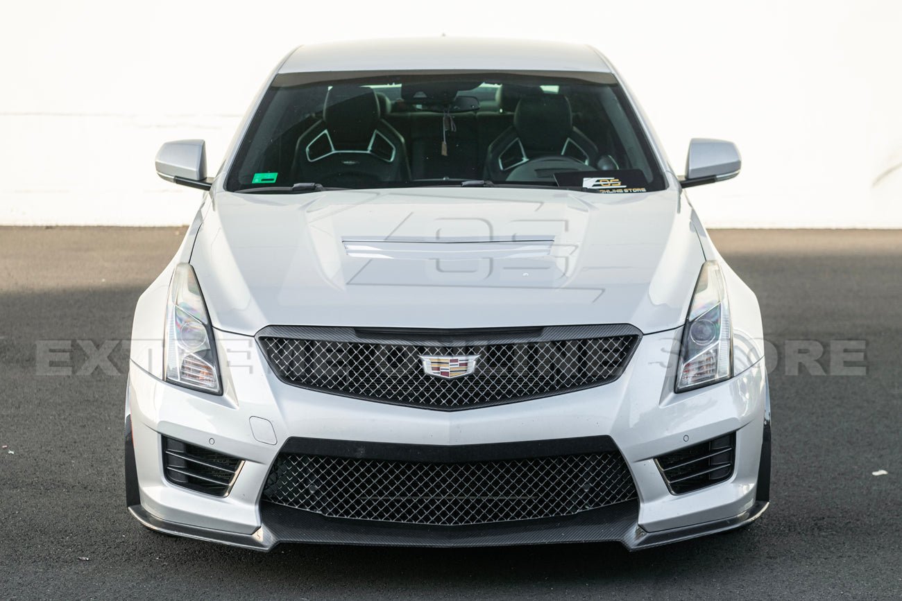 Cadillac ATS-V Track Package Style Dry Carbon Fiber Front Lip & Wheel Arch Extensions 2016-2019