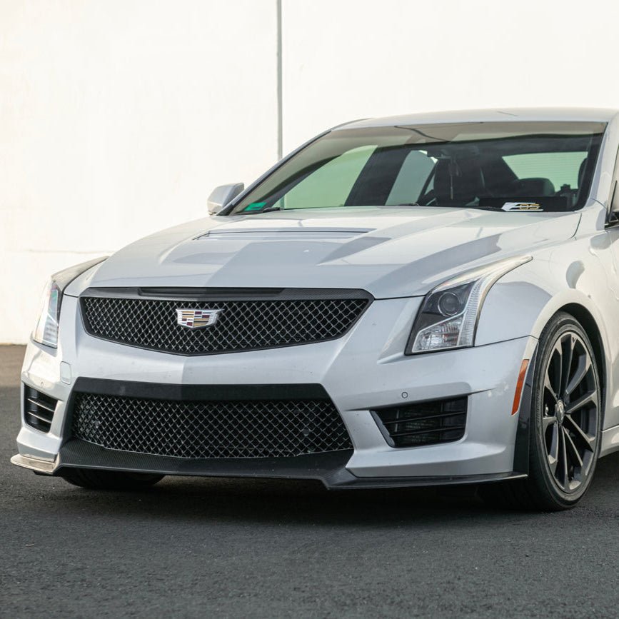 Cadillac ATS-V Track Package Style Dry Carbon Fiber Front Lip & Wheel Arch Extensions 2016-2019