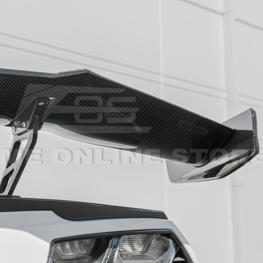 Chevrolet Corvette C7 ZR1 ZTK Style Extended Carbon Fiber Rear Wing Spoiler Kit 2014-2019