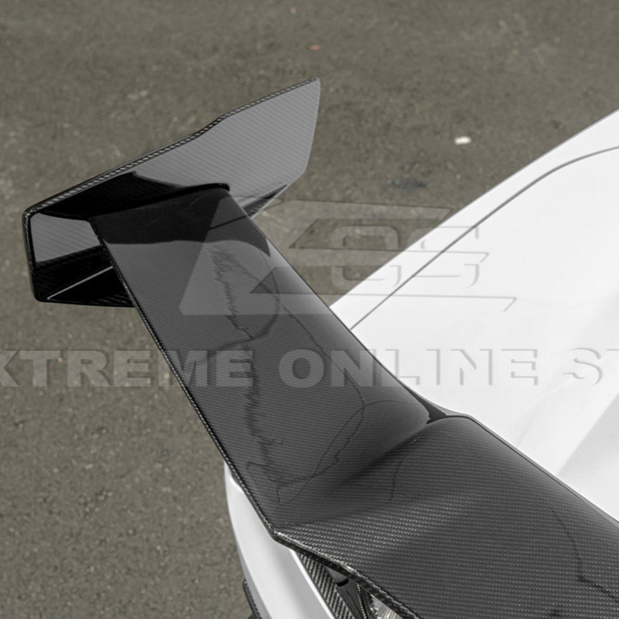 Chevrolet Corvette C7 ZR1 ZTK Style Extended Carbon Fiber Rear Wing Spoiler Kit 2014-2019