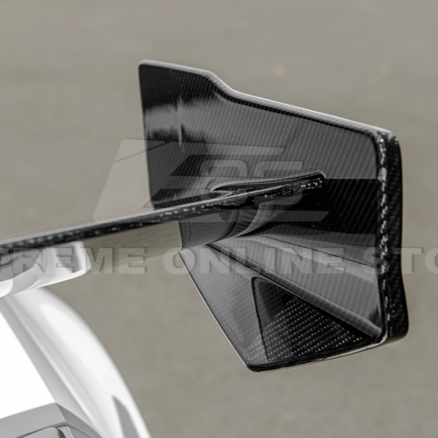 Chevrolet Corvette C7 ZR1 ZTK Style Extended Carbon Fiber Rear Wing Spoiler Kit 2014-2019