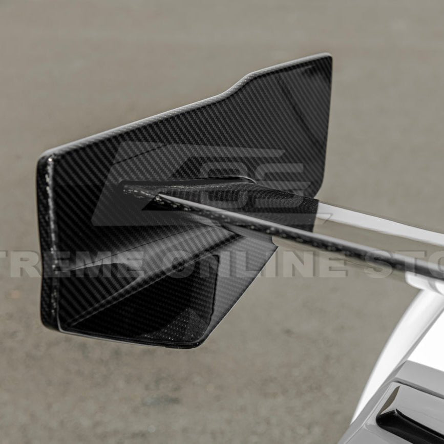 Chevrolet Corvette C7 ZR1 ZTK Style Extended Carbon Fiber Rear Wing Spoiler Kit 2014-2019