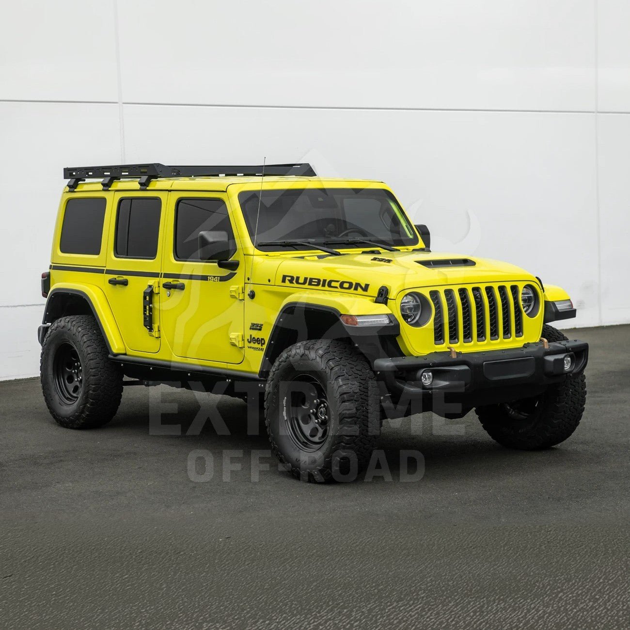 Jeep Wrangler JL Gladiator JT Carbon Steel Black Top Roof Cargo Rack 2018-Up