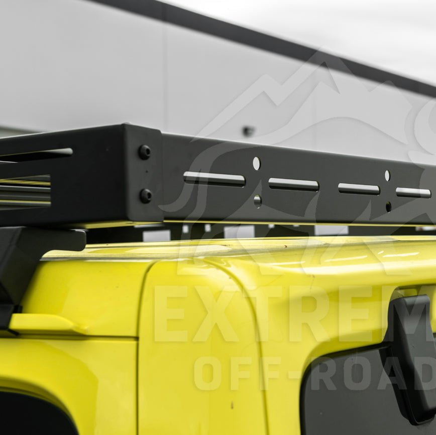 Jeep Wrangler JL Gladiator JT Carbon Steel Black Top Roof Cargo Rack 2018-Up