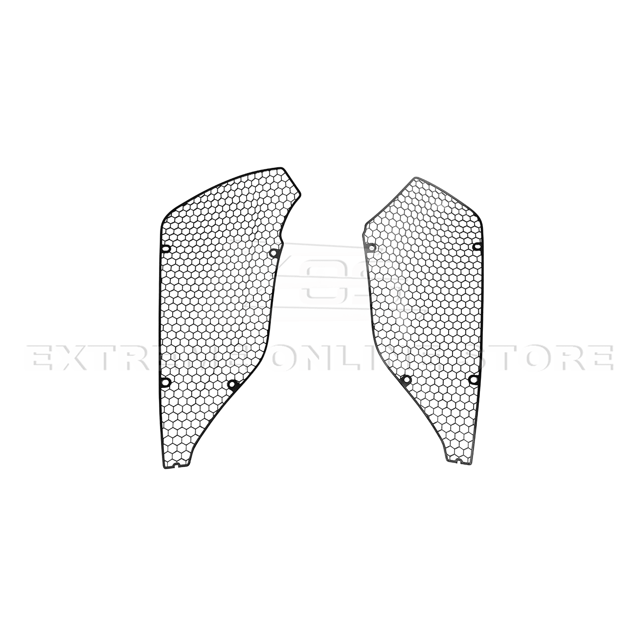 Chevrolet Corvette C8 Z06 E-Ray Aluminum Rear Side Intake Mesh Grille Inserts 2023-Up