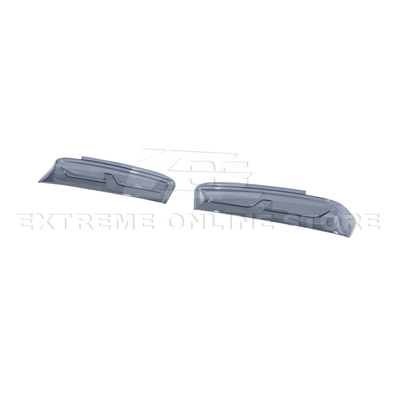 Chevrolet Camaro Smoke Tinted Rear Tail Light Trim Bezel Cover Pair 2016-2018