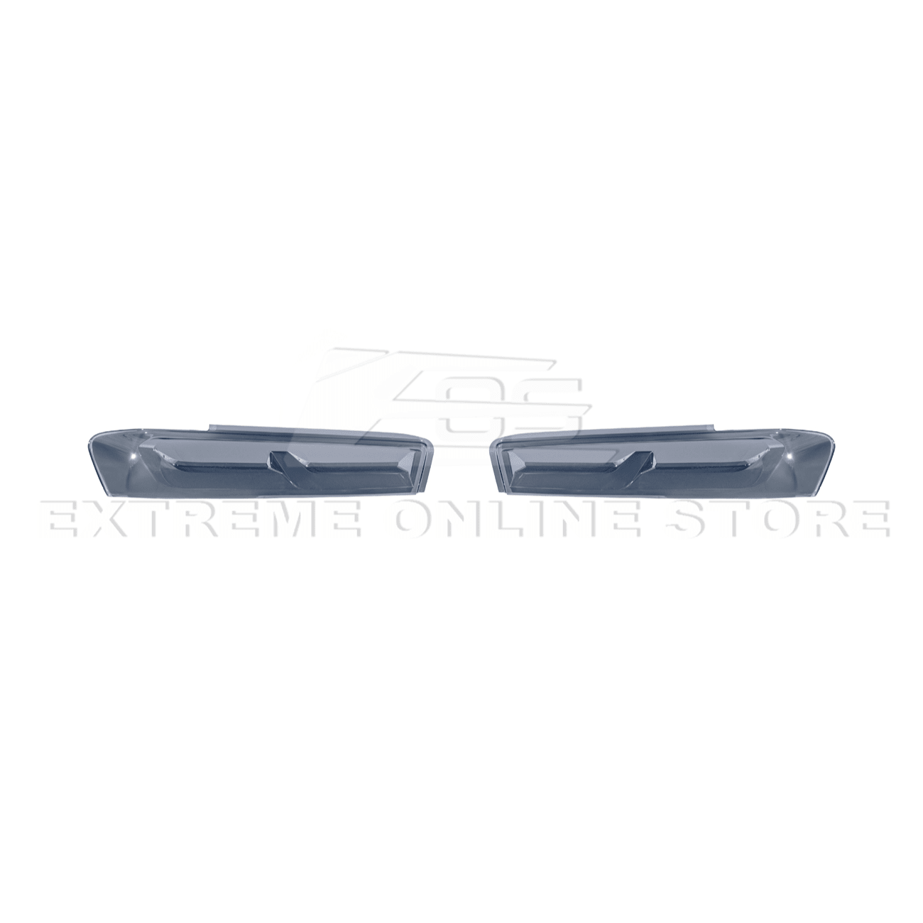 Chevrolet Camaro Smoke Tinted Rear Tail Light Trim Bezel Cover Pair 2016-2018