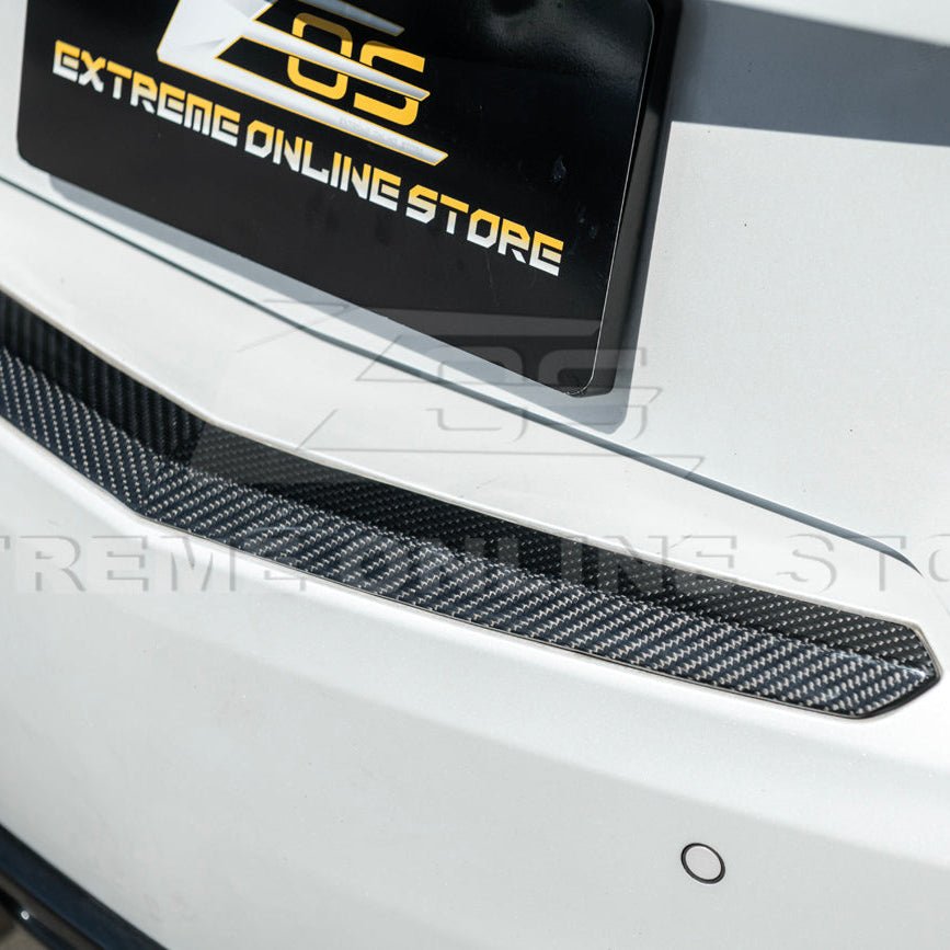 Cadillac ATS ATS-V Coupe Dry Carbon Fiber Rear Trunk Applique Insert Trim 2015-2019