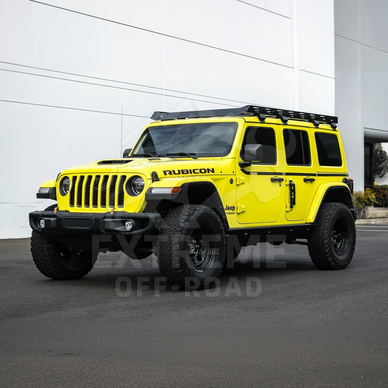 Jeep Wrangler JL Gladiator JT Carbon Steel Black Top Roof Cargo Rack 2018-Up