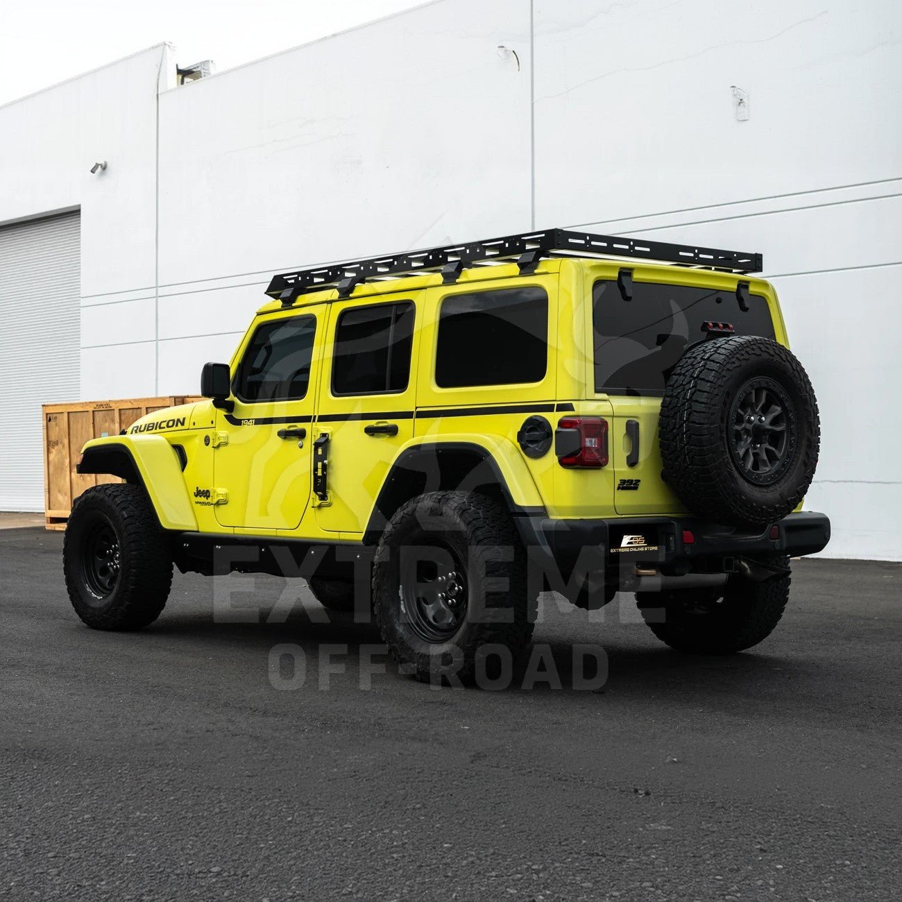 Jeep Wrangler JL Gladiator JT Carbon Steel Black Top Roof Cargo Rack 2018-Up