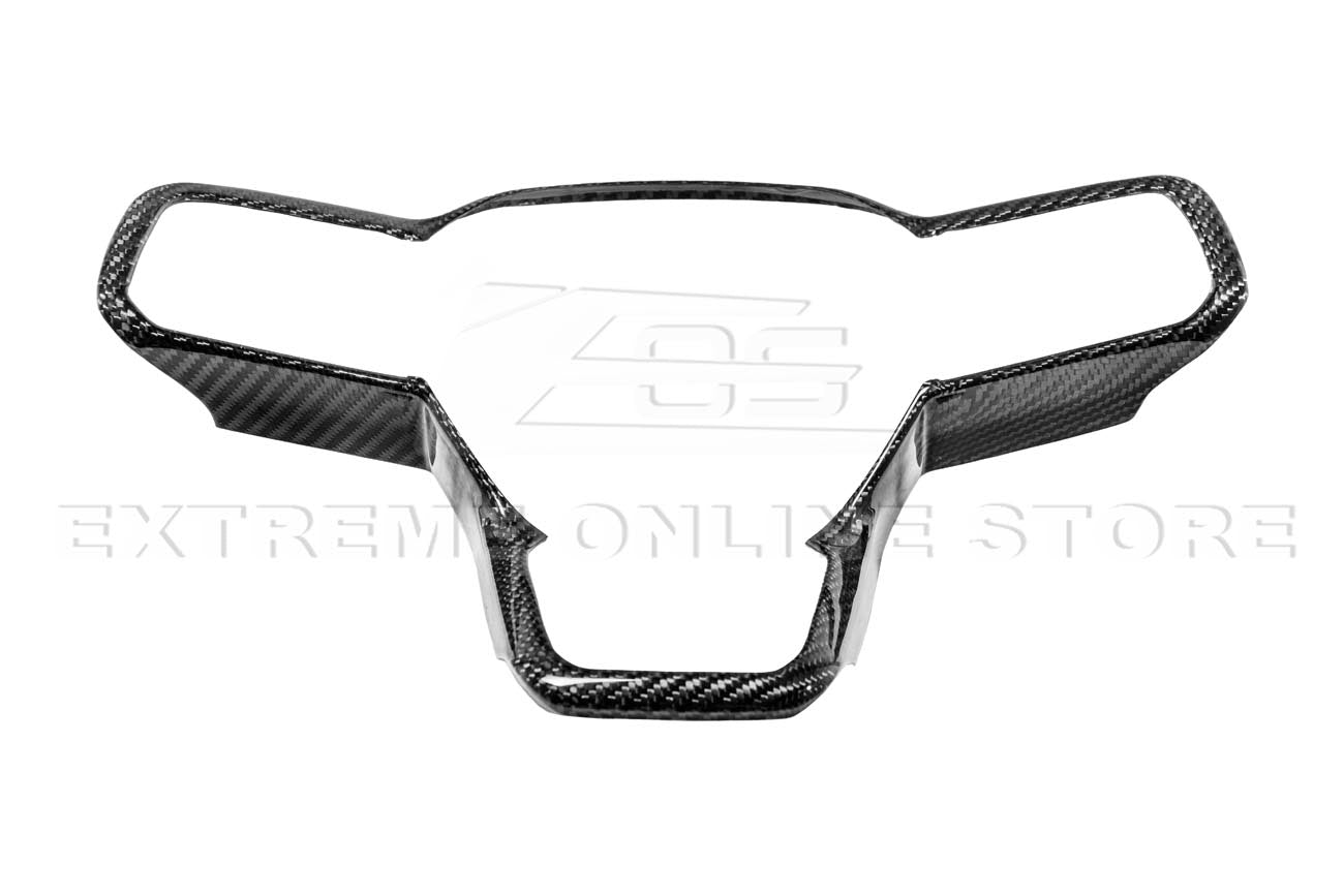 Ford Mustang S650 Factory Style Carbon Fiber Steering Wheel Trim Cover 2024-Up