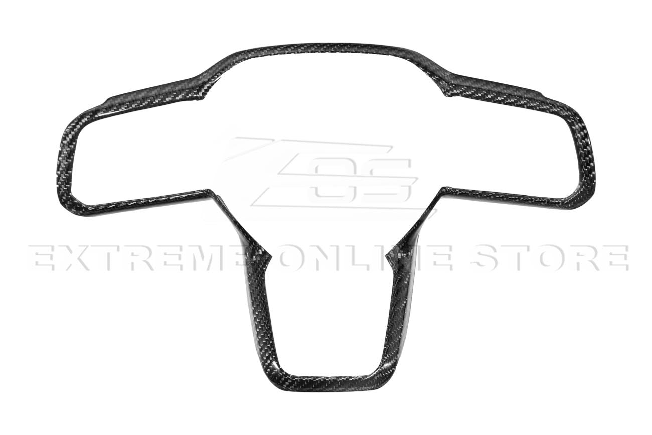 Ford Mustang S650 Factory Style Carbon Fiber Steering Wheel Trim Cover 2024-Up