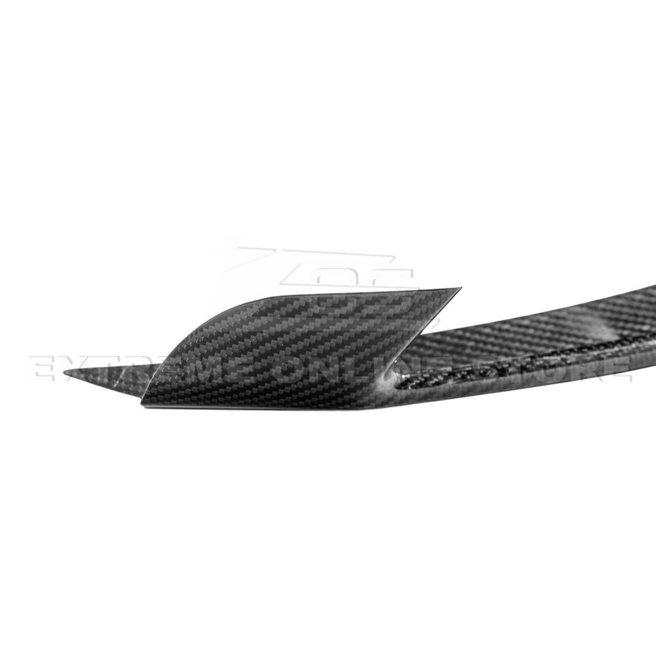 Ford Mustang S550 GT350 Style Dry Carbon Fiber Front Fog Light Eyebrow Covers 2015-2020