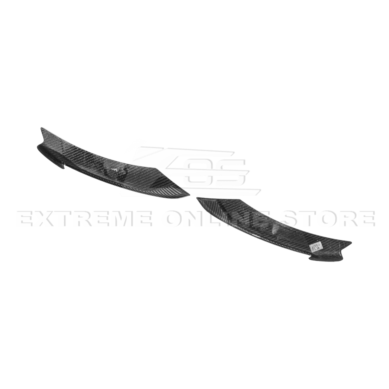 Ford Mustang S550 GT350 Style Dry Carbon Fiber Front Fog Light Eyebrow Covers 2015-2020