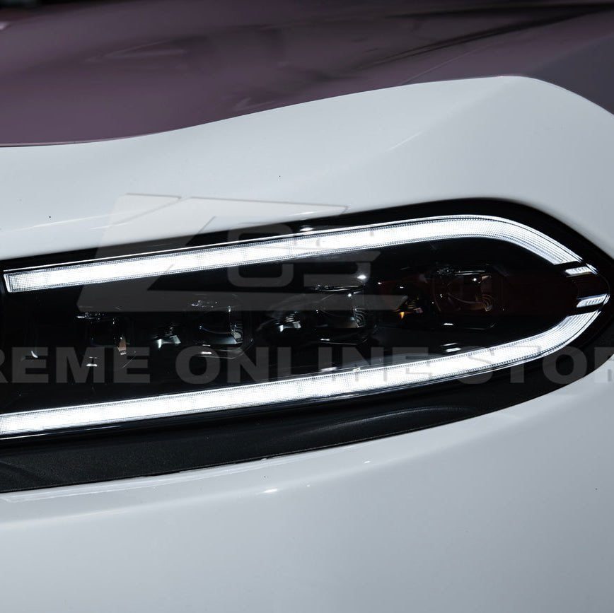 Charger LED DRL Sequential Signal Projector Headlights 2015-2023