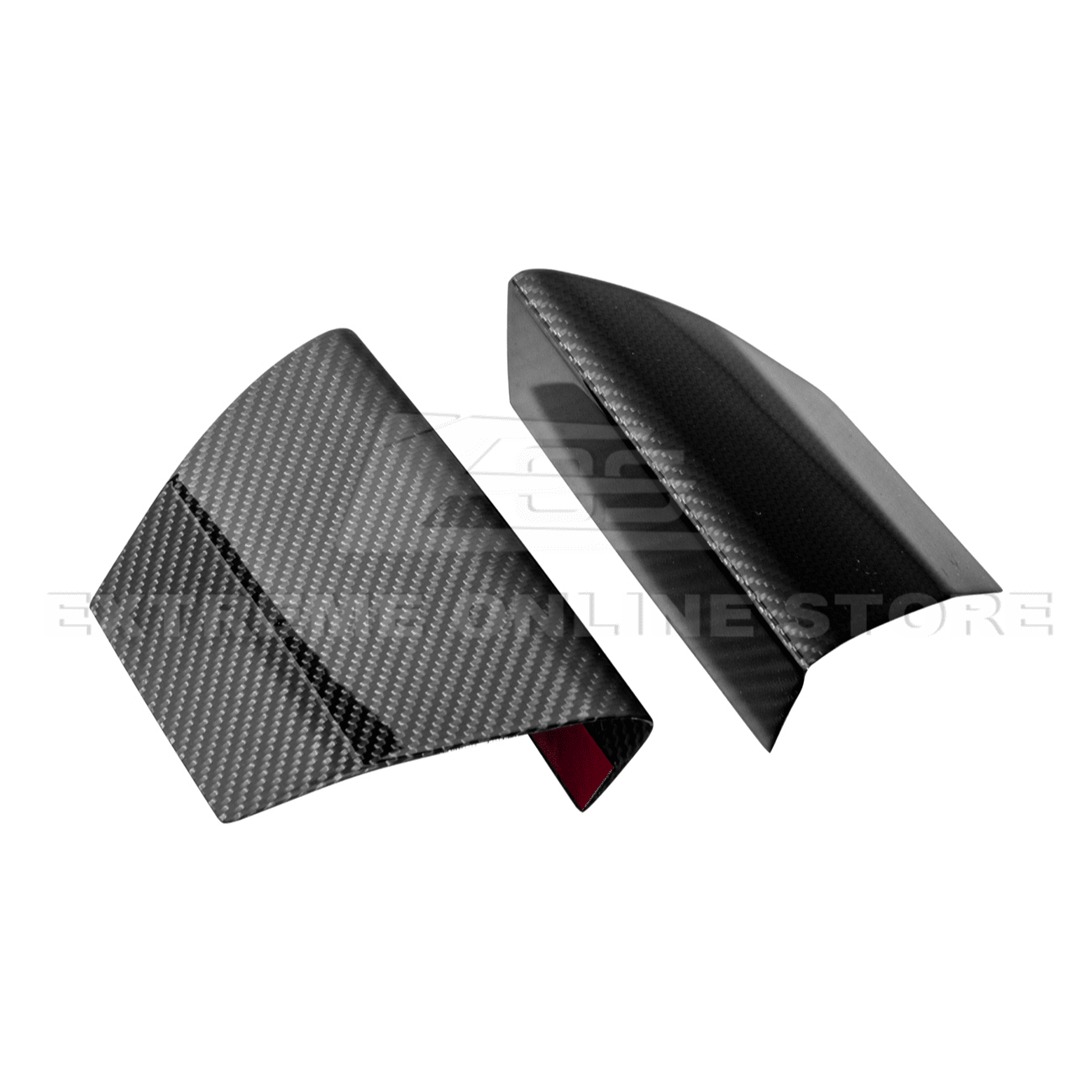 Ford Mustang S550 GT350 Style Dry Carbon Fiber Front Upper Grille Inserts 2015-2020