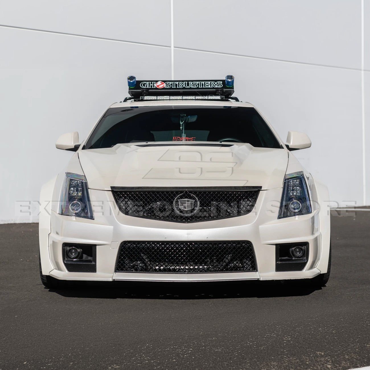 Cadillac CTS-V Sigma II Carbon Package Style Dry Carbon Fiber Front Fog Light Covers 2009-2015