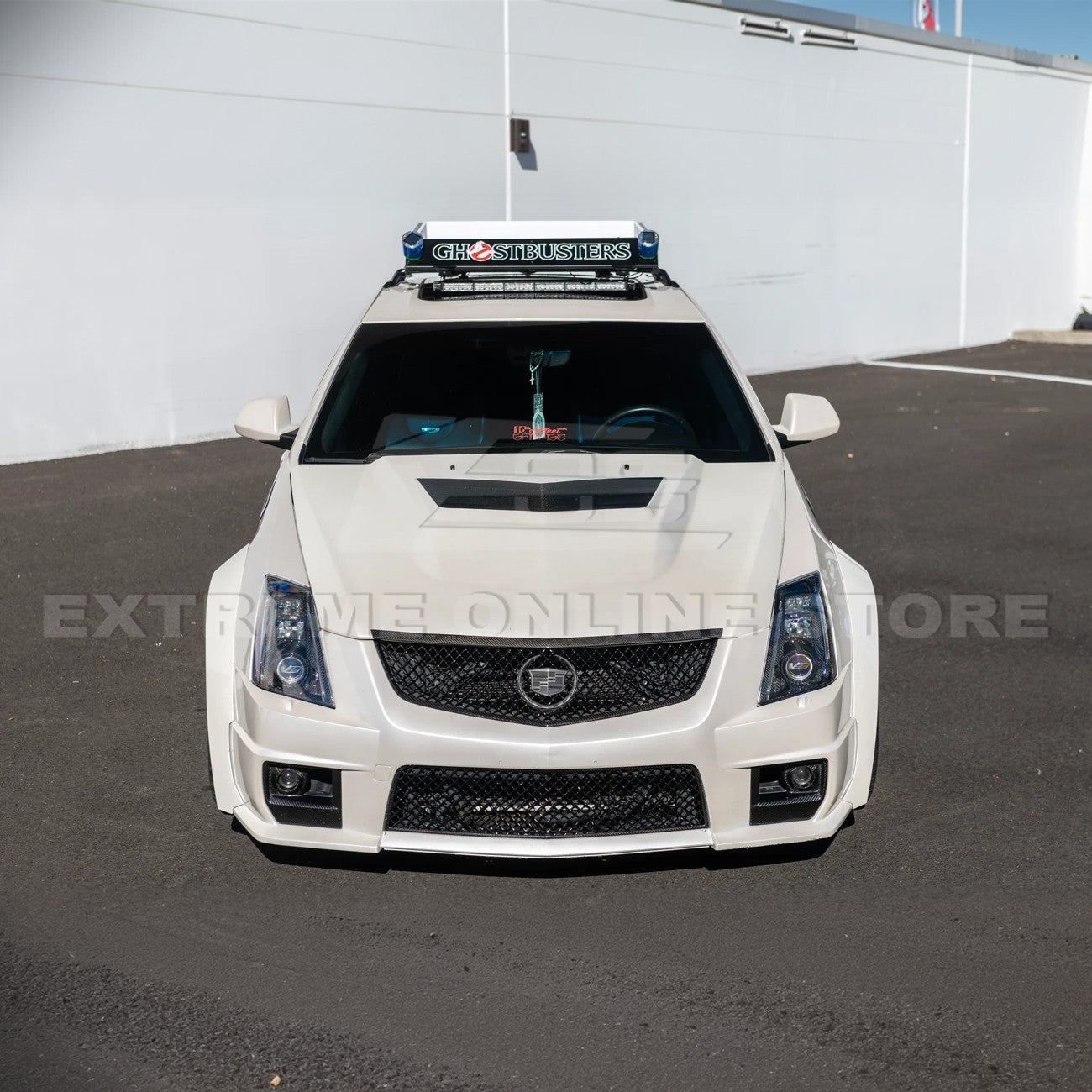Cadillac CTS-V Sigma II Carbon Package Style Dry Carbon Fiber Front Fog Light Covers 2009-2015