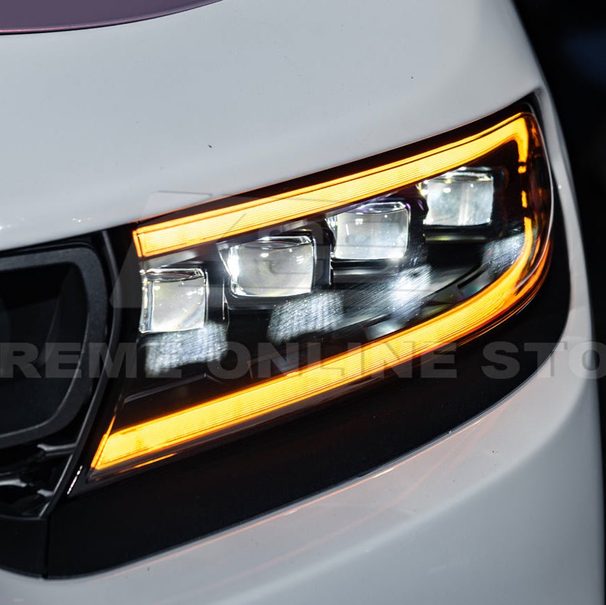 Charger LED DRL Sequential Signal Projector Headlights 2015-2023