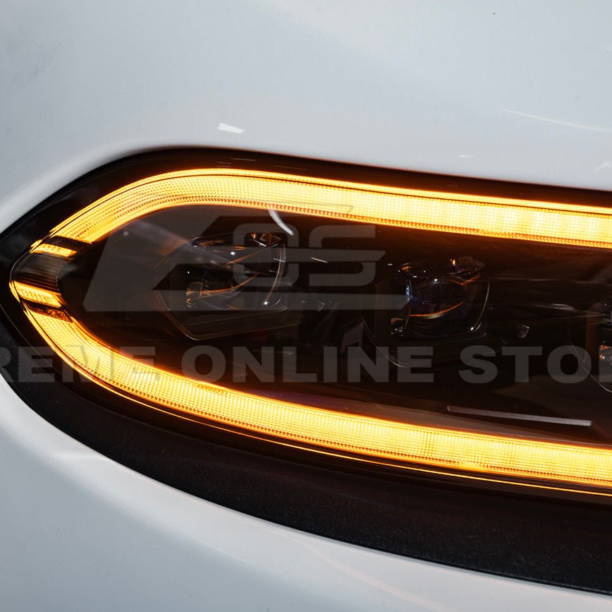 Charger LED DRL Sequential Signal Projector Headlights 2015-2023