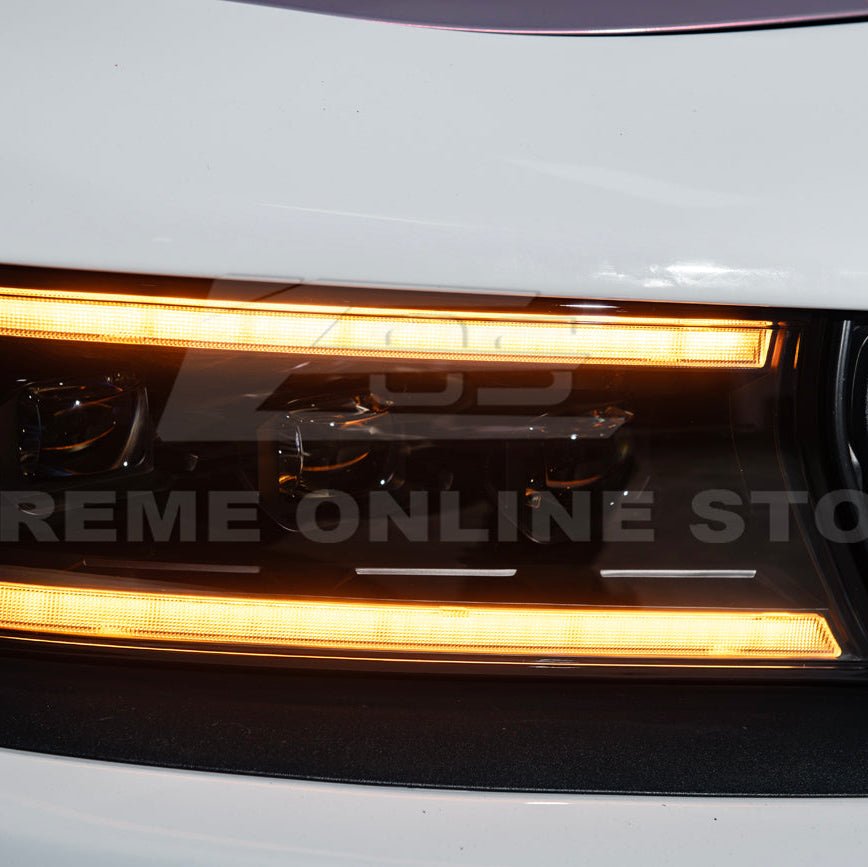 Charger LED DRL Sequential Signal Projector Headlights 2015-2023