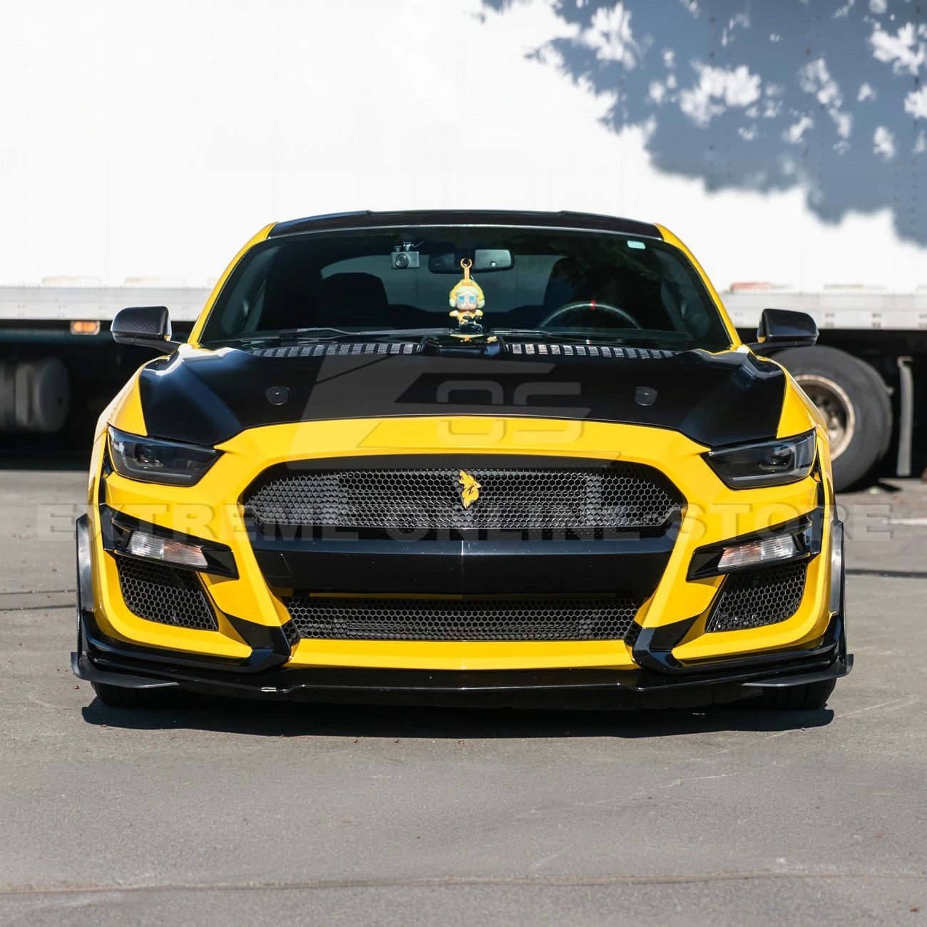 Mustang S550 S650 GTD Style Aluminum Front Hood Vented Cover 2015-2017