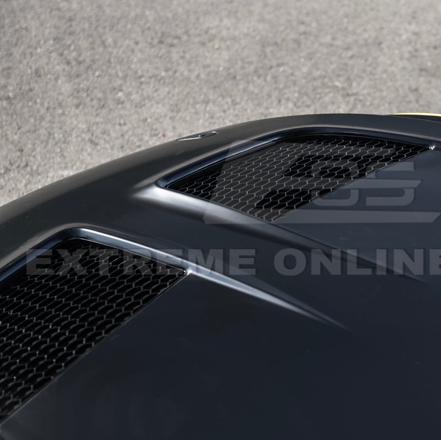 Mustang S550 S650 GTD Style Aluminum Front Hood Vented Cover 2015-2017
