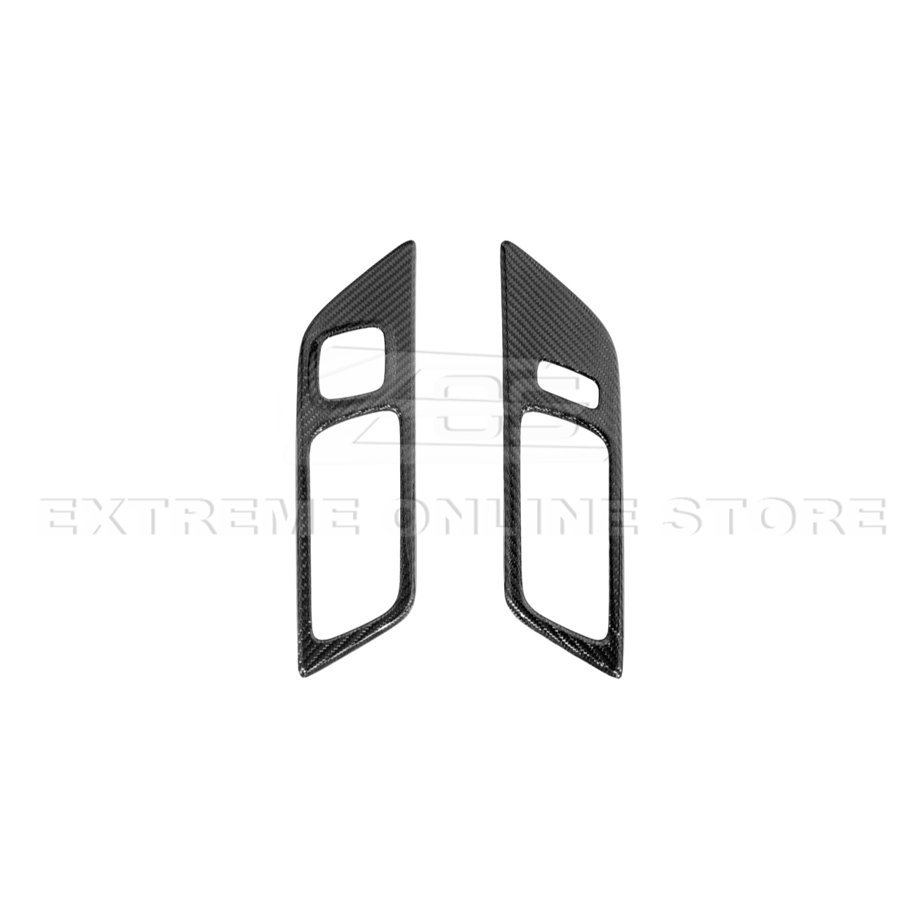 Ford Mustang S550 Factory Style Dry Carbon Fiber Door Handle Panel Cover 2015-2023