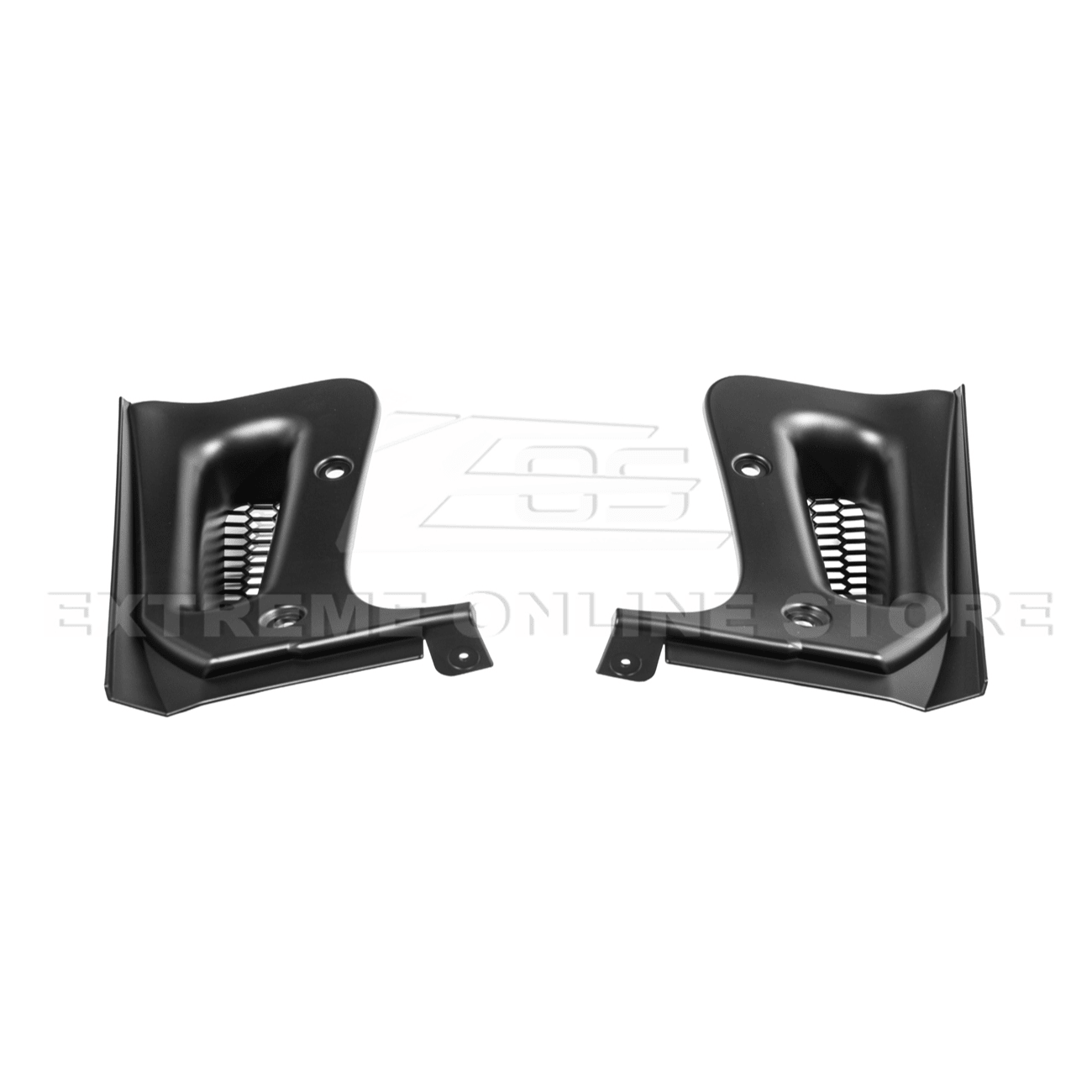 Corvette C8 Z06 XL Extended Rear Mud Flap Guards Matte Black 2023-Up