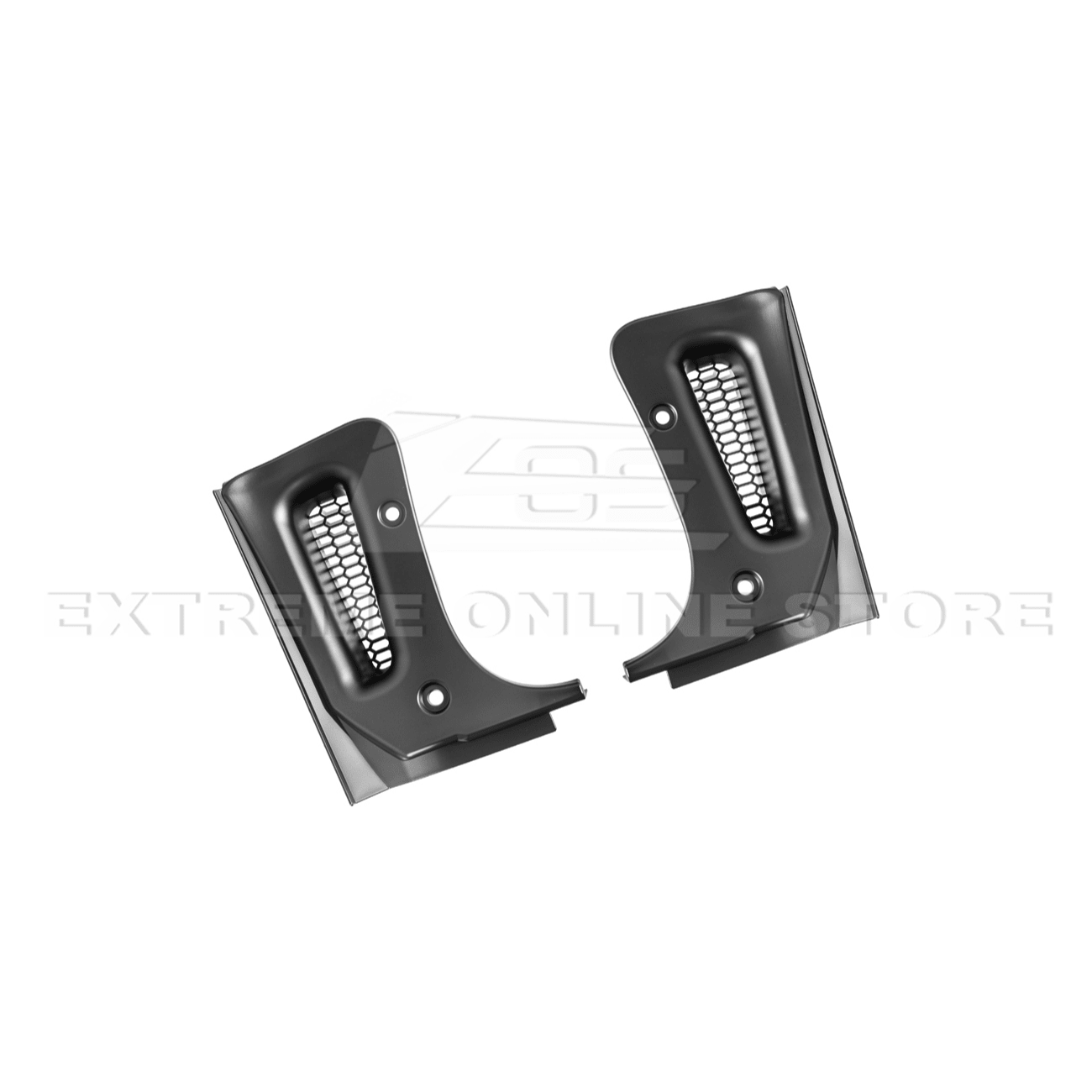 Corvette C8 Z06 XL Extended Rear Mud Flap Guards Matte Black 2023-Up