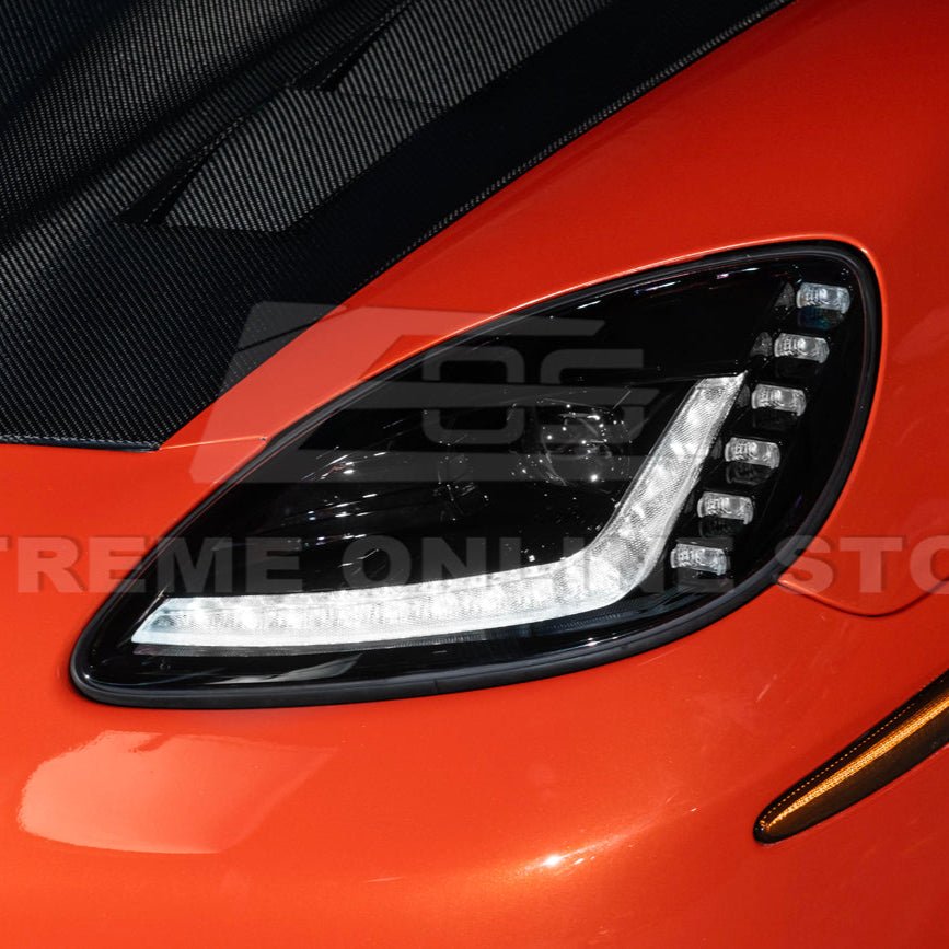 Corvette C6 C7 Style Projector LED Sequential Signal Turn Headlights 2005-2013