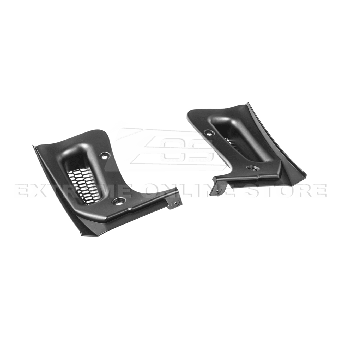 Corvette C8 Z06 XL Extended Rear Mud Flap Guards Matte Black 2023-Up