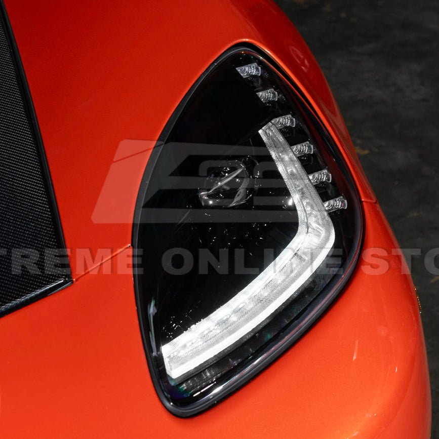 Corvette C6 C7 Style Projector LED Sequential Signal Turn Headlights 2005-2013