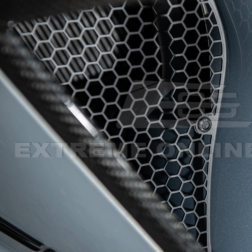 Chevrolet Corvette C8 Z06 E-Ray Aluminum Rear Side Intake Mesh Grille Inserts 2023-Up